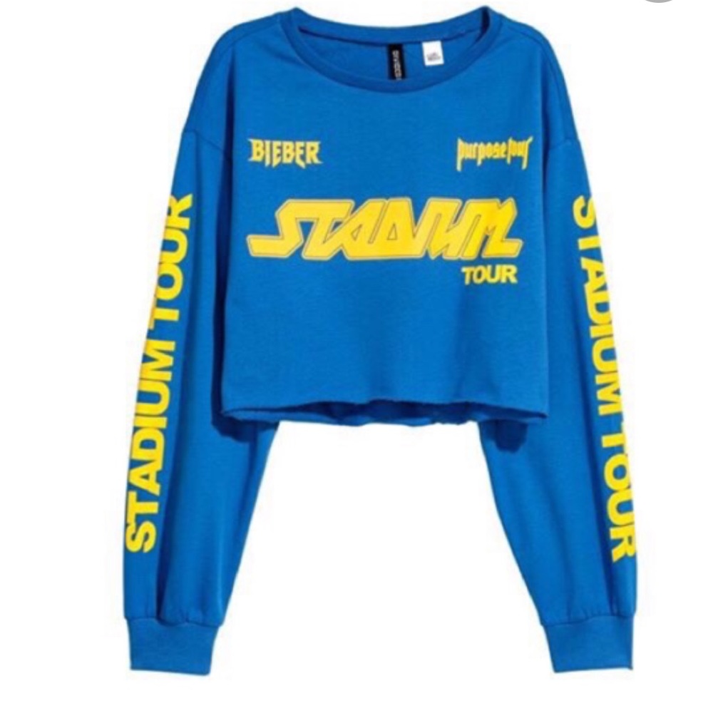 Justin Bieber Stadium Purpose Tour Crop Top H&M
